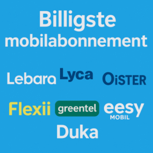 Sammenlign mobilabonnementer