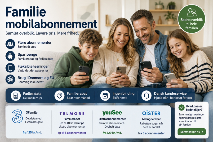Familie mobilabonnement