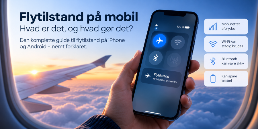 Flytilstand på mobil