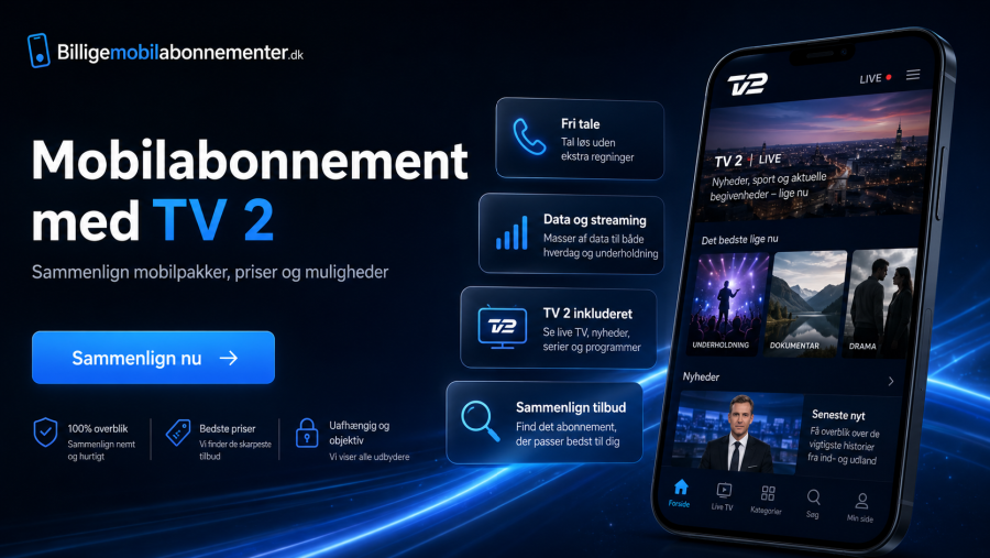 Mobilabonnement med TV2
