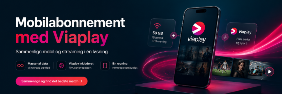 Mobilabonnement med Viaplay