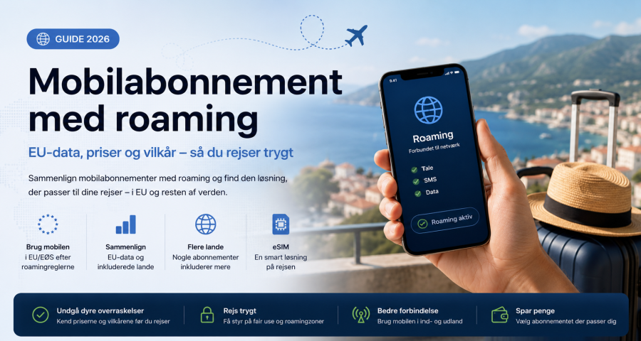 Mobilabonnement med roaming