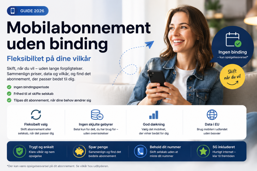Mobilabonnement uden binding