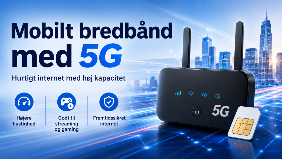 Mobilt bredbånd med 5G