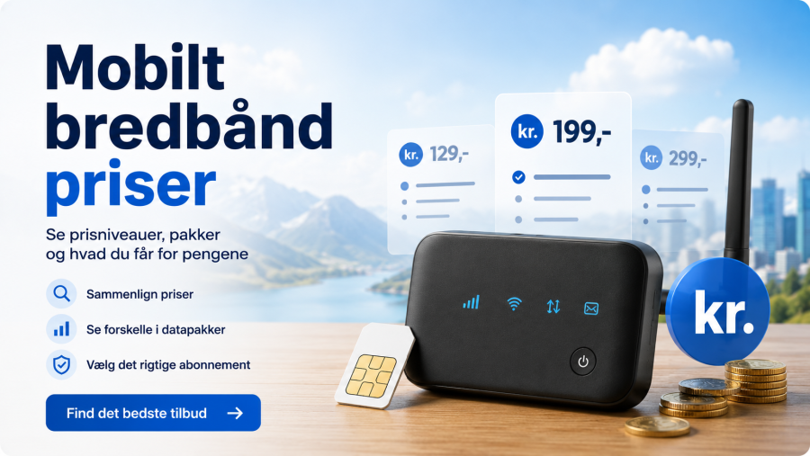 Mobilt bredbånd priser