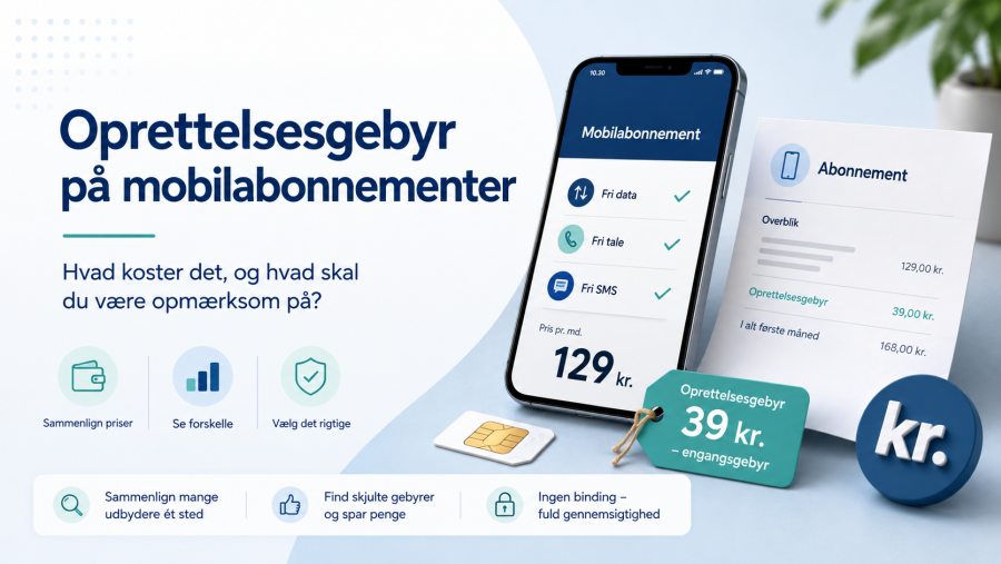 Oprettelsesgebyr på mobilabonnementer