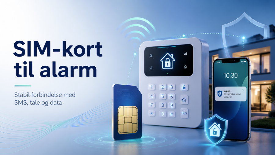Simkort til alarm