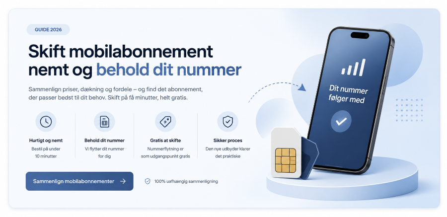 Skift mobilabonnement nemt