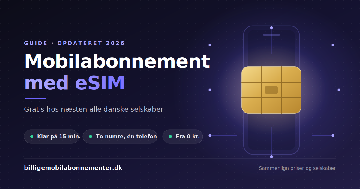 mobilabonnement med esim